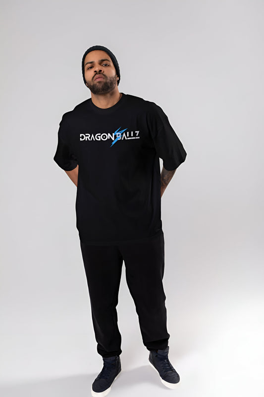 Dragon Ball Z Saiyan Power – Oversized Black T-Shirt