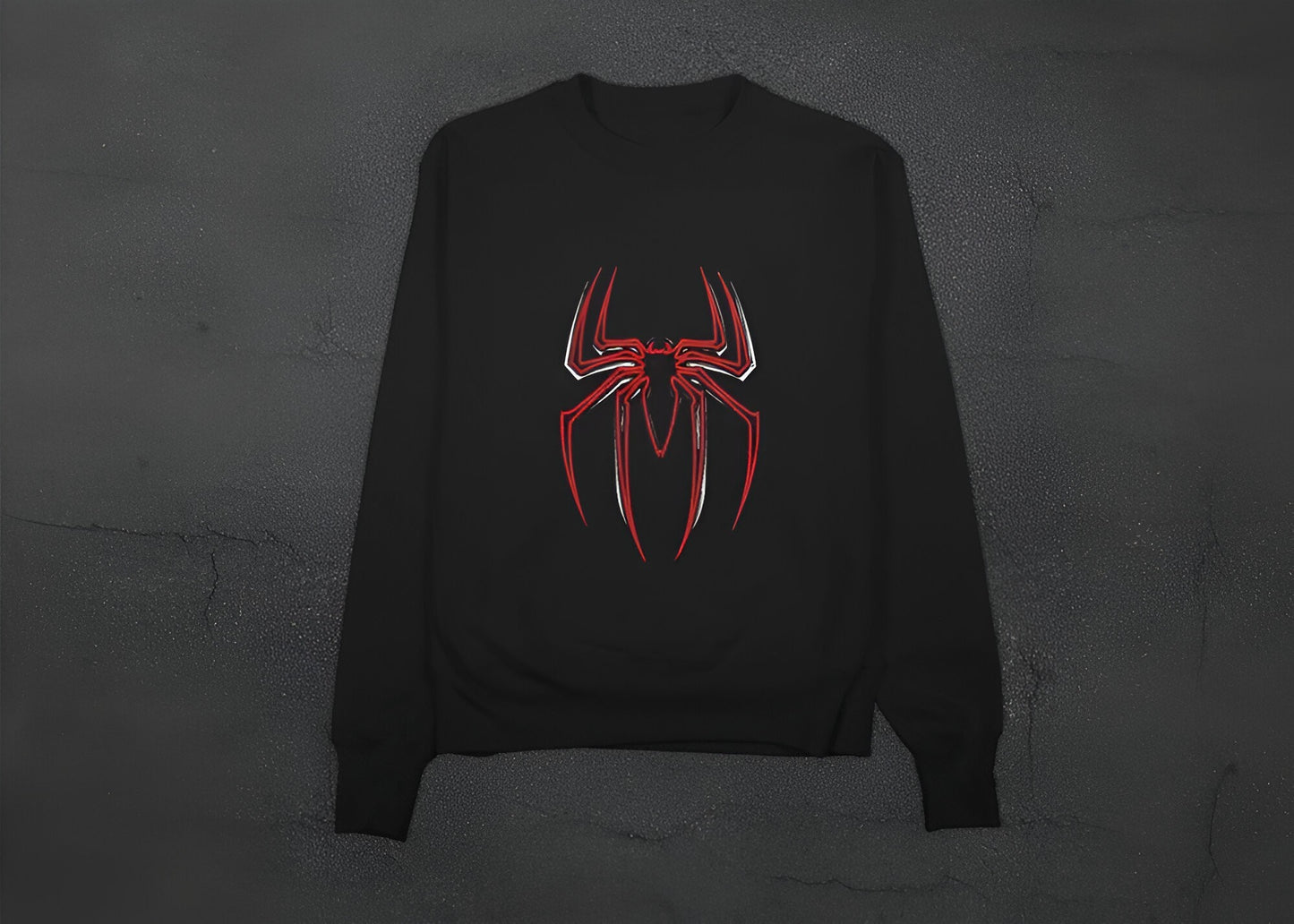 Venomized Spider Emblem Sweatshirt – Black