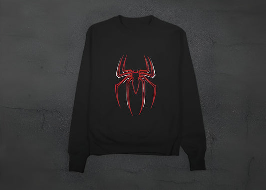 Venomized Spider Emblem Sweatshirt – Black