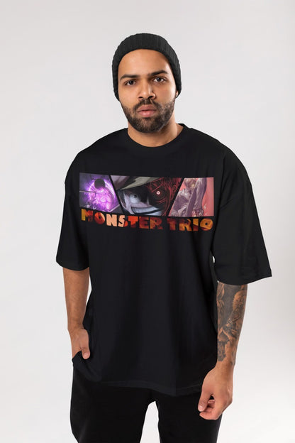 Monster Trio Panel Art Oversized T-Shirt