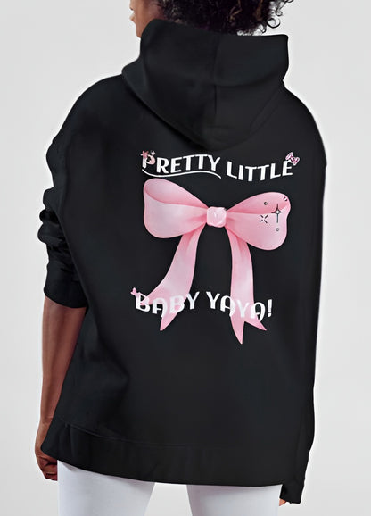 Pretty Little Baby  Hoodie – Cute Bow Back Print