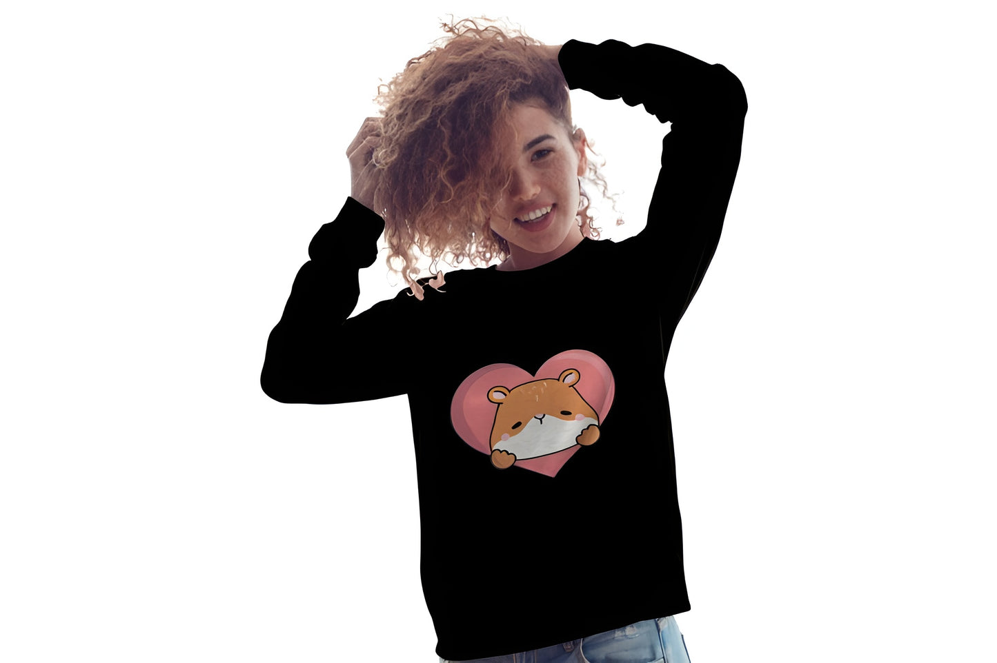 Cute Bear Heart Sweatshirt – Cozy Aesthetic Edition