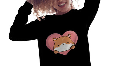Cute Bear Heart Sweatshirt – Cozy Aesthetic Edition