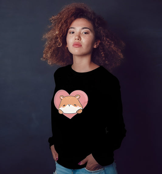 Cute Bear Heart Sweatshirt – Cozy Aesthetic Edition