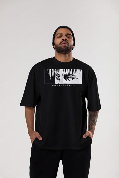 Titan Form Anime Oversized Tee – Black